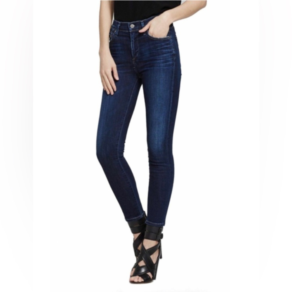 Citizens of Humanity dark wash high waisted jeans